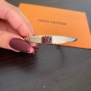 LOUIS VUITTON Men Bracelet Monogram Jonc Silver Si